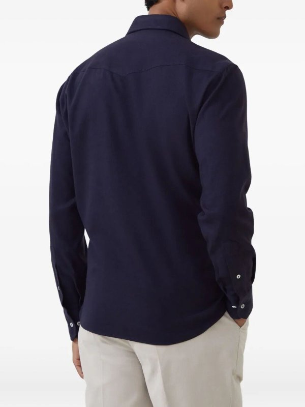 The Best Shops BRUNELLO CUCINELLI: Chemises - Chemise - Bleu Foncé