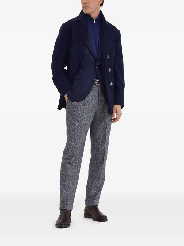 BRUNELLO CUCINELLI: knee length coats online - Cashmere Suit-Type Jacket