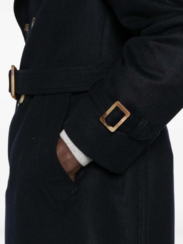 The Best Shops BRUNELLO CUCINELLI: トレンチコート - トレンチコート - ブルー