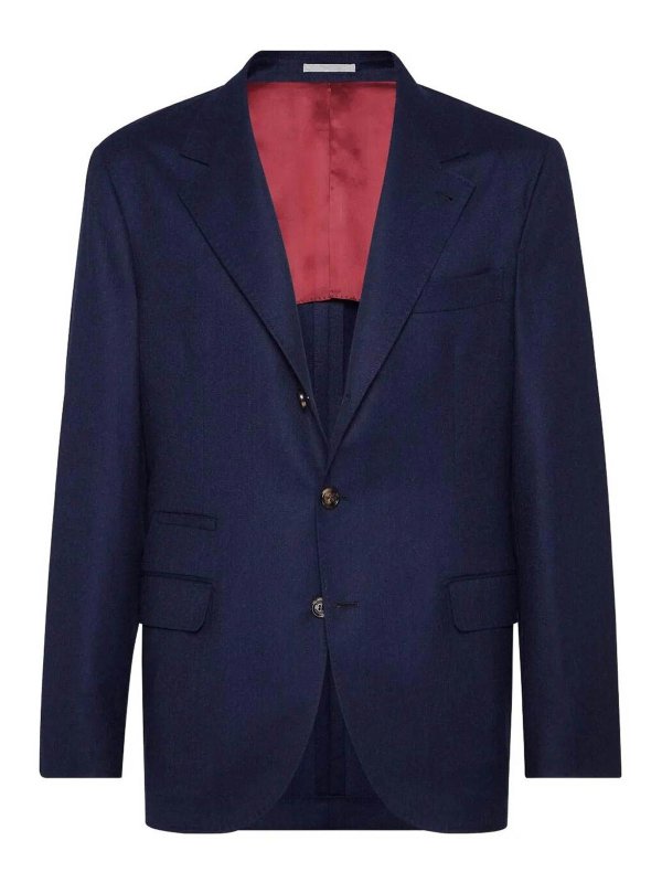 BRUNELLO CUCINELLI: Vestes de costume - Blazer - Bleu
