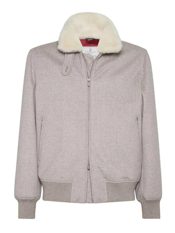 BRUNELLO CUCINELLI: ボンバージャケット - ボンバージャケット - 黒