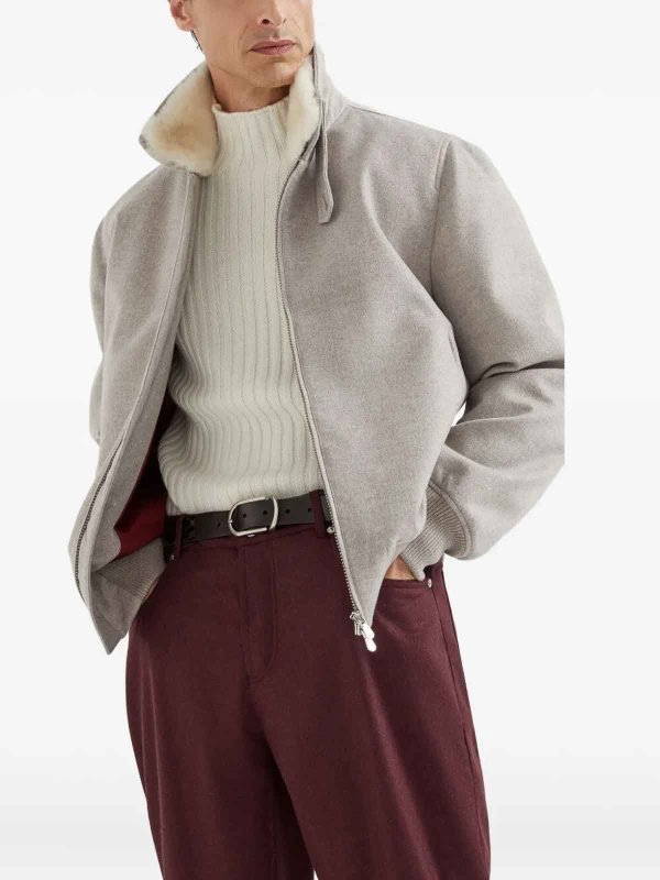 BRUNELLO CUCINELLI buy online ボンバージャケット - 黒