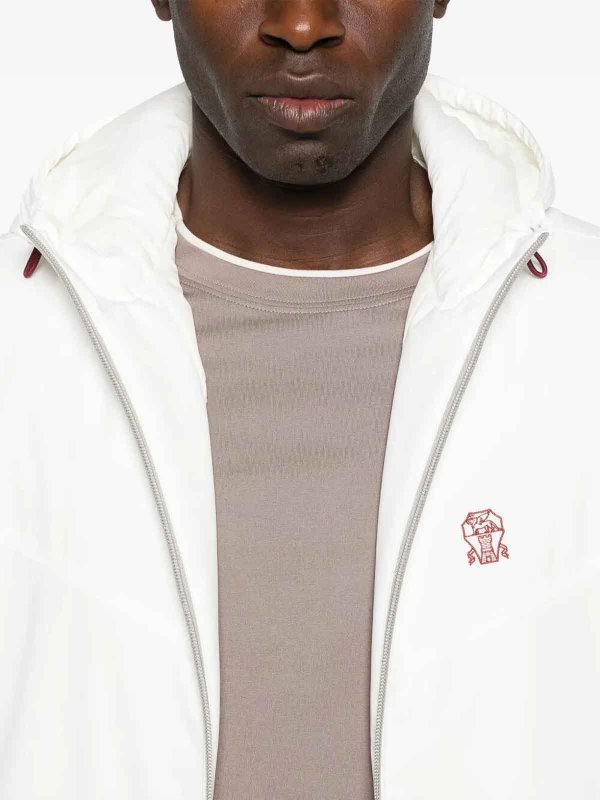 Chaqueta Alcochada - Crema shop online: BRUNELLO CUCINELLI