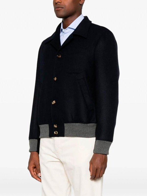 BRUNELLO CUCINELLI buy online ボンバージャケット - ダークブルー