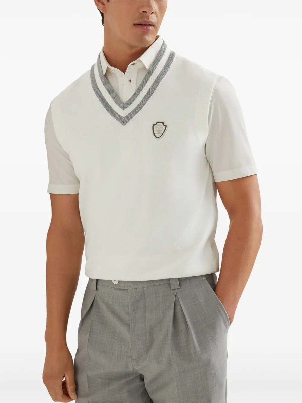 The Best Shops BRUNELLO CUCINELLI: Chalecos - Chaleco - Blanco