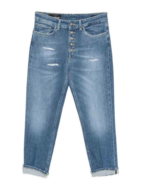 DONDUP: straight leg jeans - `Koons Bot Gioie` 5-Pocket Pants