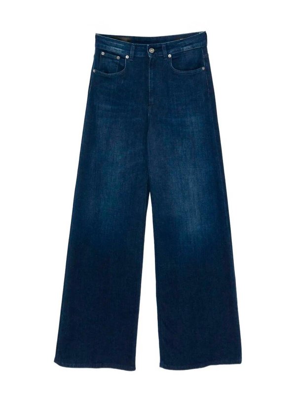 DONDUP: straight leg jeans - `Beatrix` 5-Pocket Pants