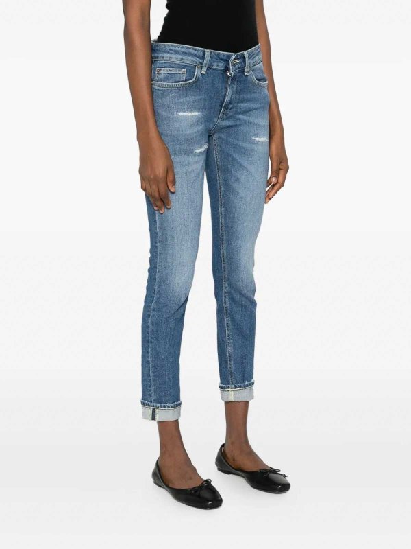 スキニージーンズ - ブルー shop online: DONDUP