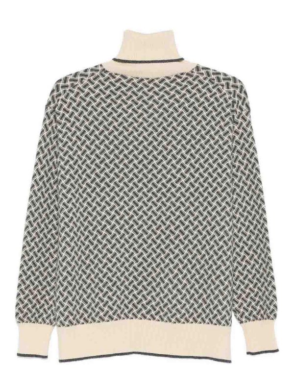 DRUMOHR: Cuellos altos y polos online - Suéter Con Cuello Alto - Blanco