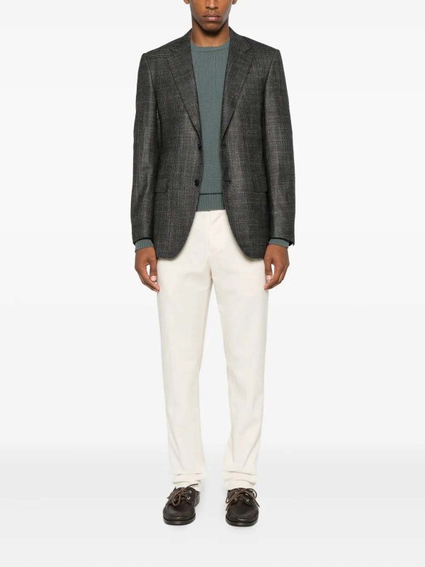 DRUMOHR: Strickpullover mit Rundhalsausschnitt online - Rundhalspullover - Grün