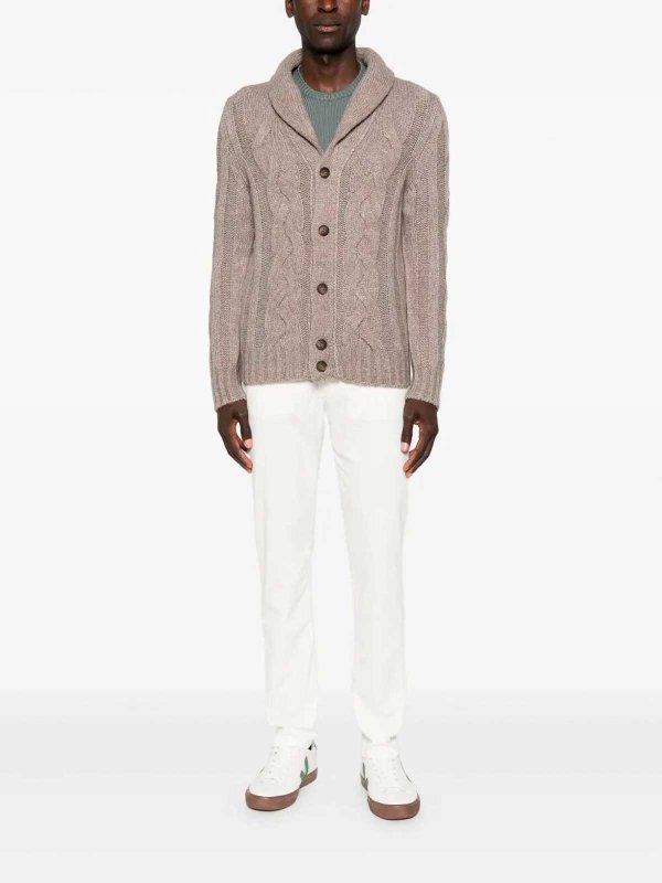 DRUMOHR: Strickpullover mit Rundhalsausschnitt online - Rundhalspullover - Grün