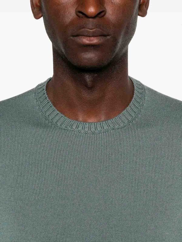 Rundhalspullover - Grün shop online: DRUMOHR