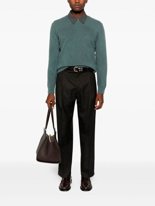 DRUMOHR: crew necks online - Long Sleeve Crew-Neck Sweater