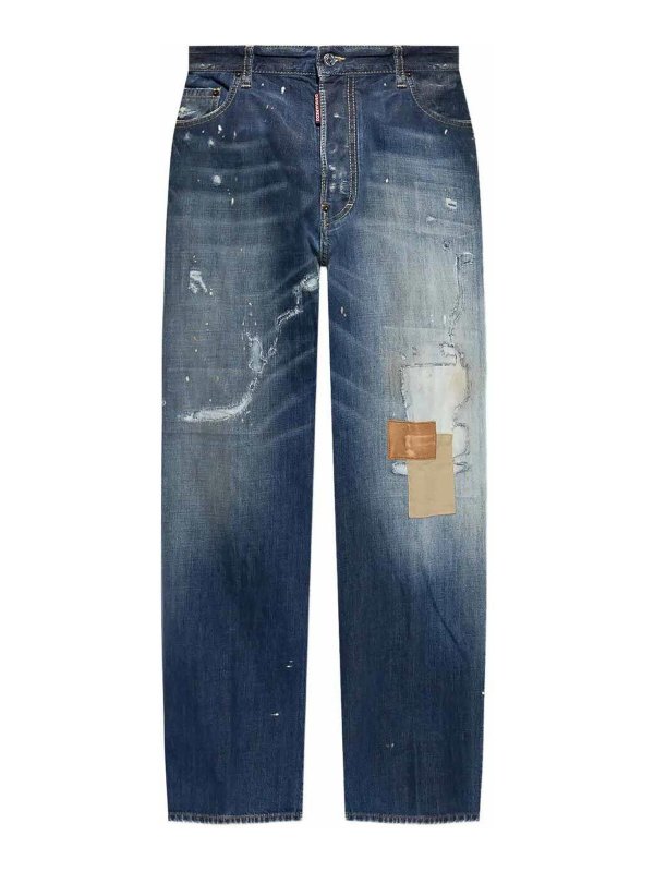 DSQUARED2: straight leg jeans - Loose Jeans