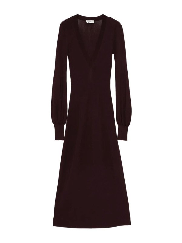 ELISABETTA FRANCHI: ニーレングスドレス - 膝丈ドレス - 赤