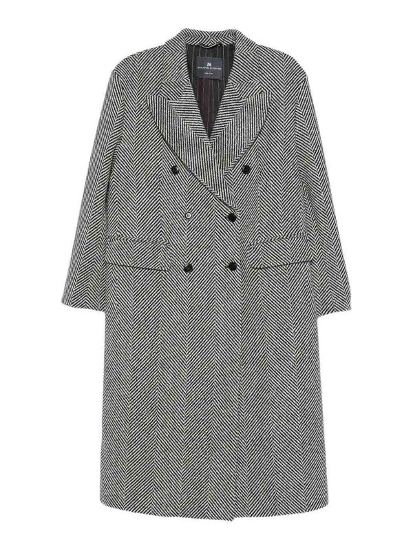 ERMANNO SCERVINO: ニーレングスコート - 膝丈コート - 白