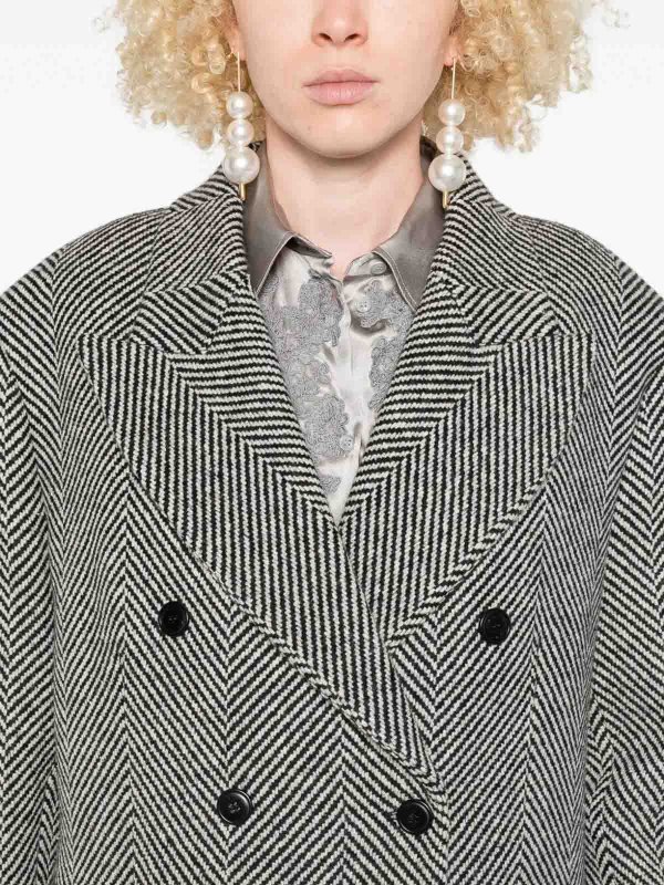 膝丈コート - 白 shop online: ERMANNO SCERVINO