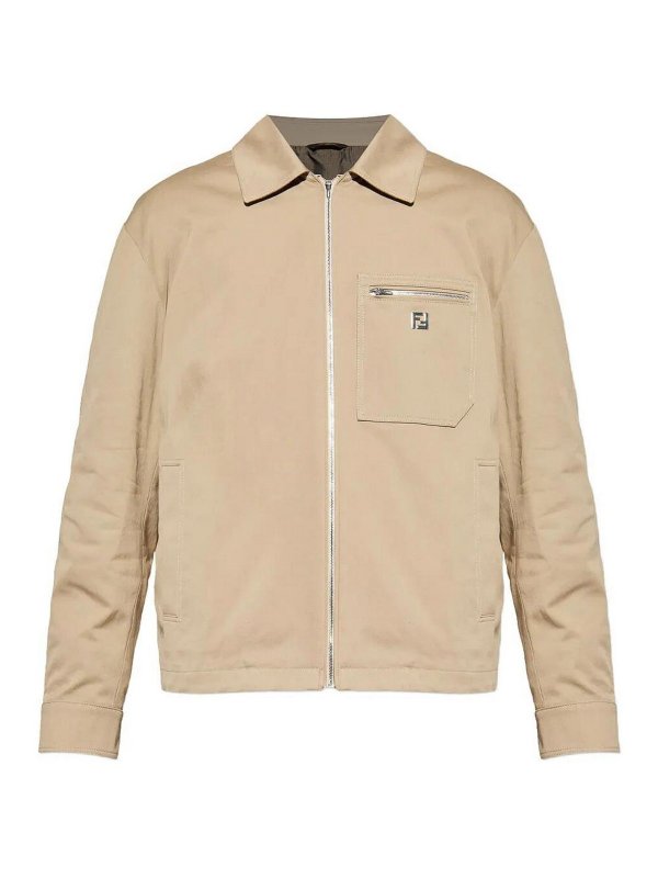 FENDI: shirts - `Ff Metal` Blouson
