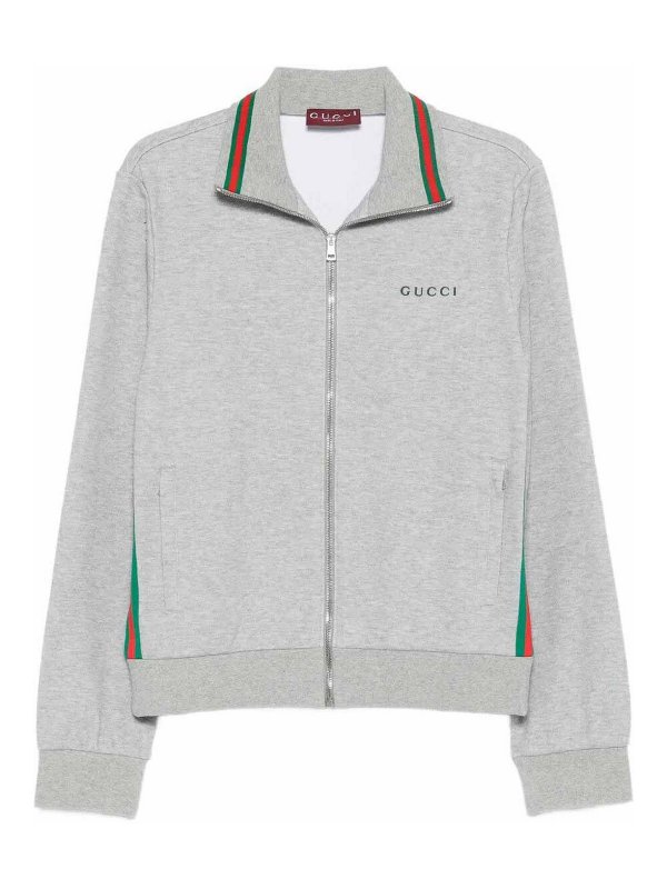 GUCCI: casual jackets - Full Zip Double Cotton Jacket
