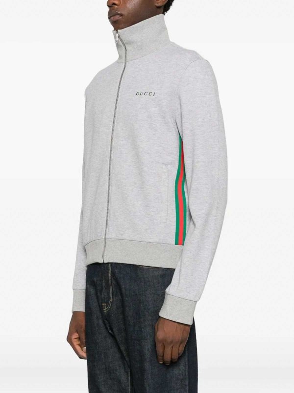 The Best Shops GUCCI: casual jackets - Full Zip Double Cotton Jacket