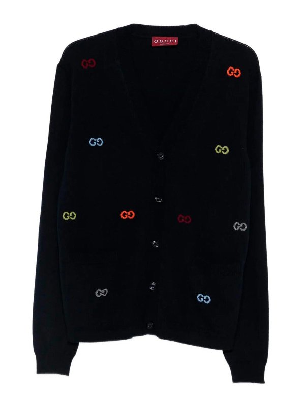 GUCCI: cardigans - Long Sleeve Cashmere Cardigan