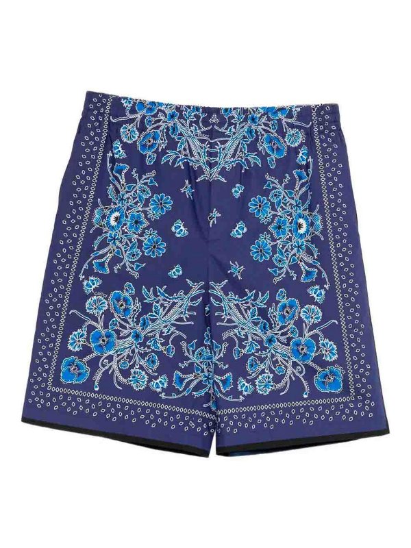 GUCCI: Trousers Shorts - `Flower Bandana Mini` Short Pants
