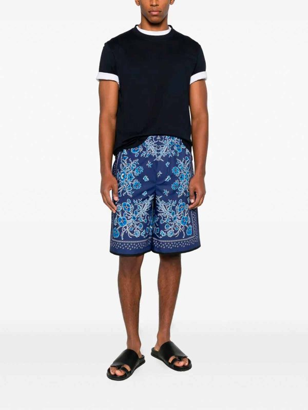 GUCCI: Trousers Shorts online - `Flower Bandana Mini` Short Pants