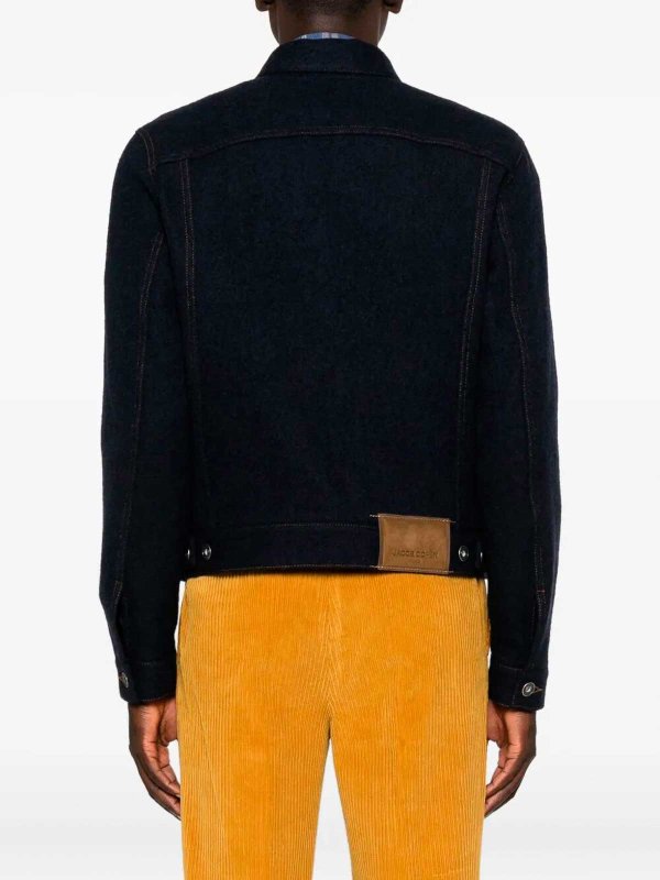 The Best Shops JACOB COHEN: leather jacket - Trucker Jacket