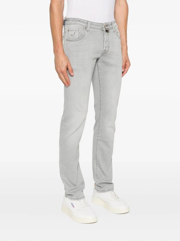 The Best Shops JACOB COHEN: Straight Leg Jeans - Straight Leg Jeans - Hellgrau