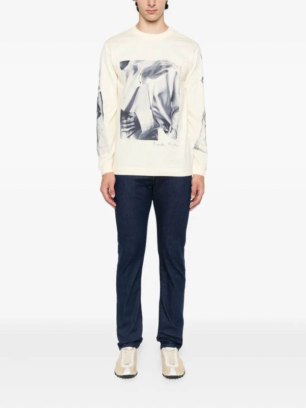 JACOB COHEN: straight leg jeans online - `Nick` 5-Pocket Slim Fit Pants