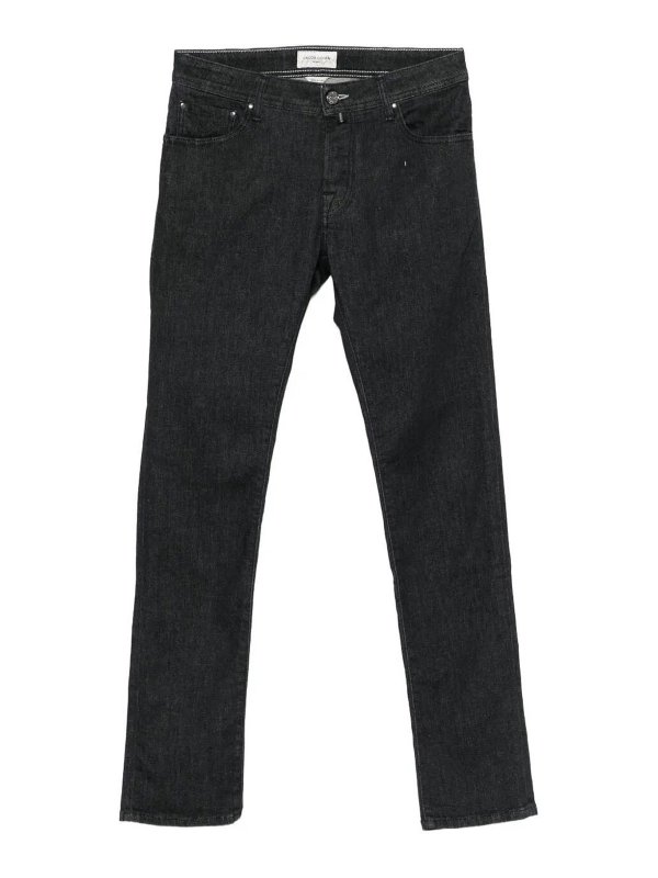 JACOB COHEN: Straight Leg Jeans - Straight Leg Jeans - Schwarz