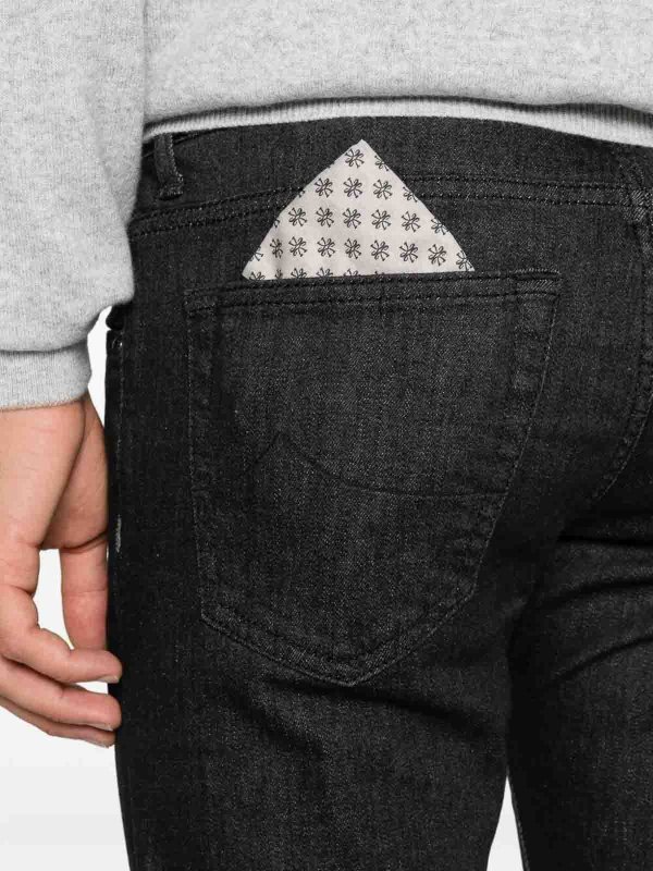 The Best Shops JACOB COHEN: Straight Leg Jeans - Straight Leg Jeans - Schwarz