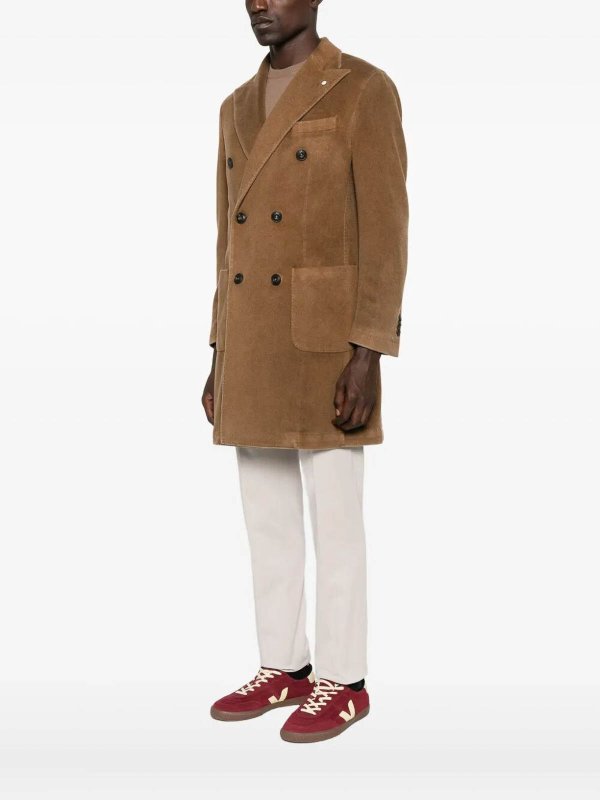 L.B.M 1911 buy online Manteau Au Genou - Orange Brûlée