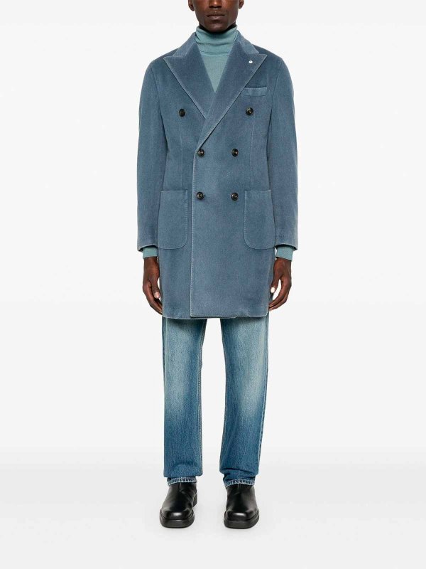 L.B.M 1911: ニーレングスコート online - 膝丈コート - ライトブルー