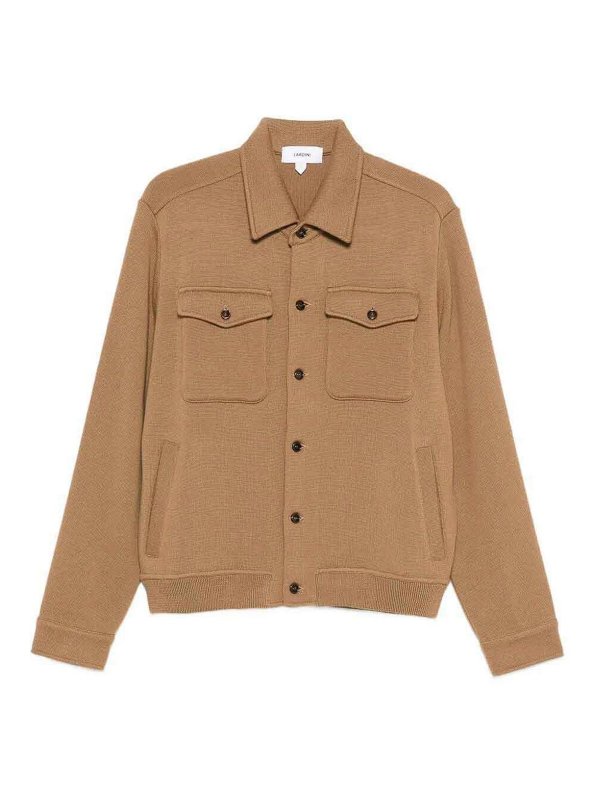 LARDINI: casual jackets - Knit Jacket