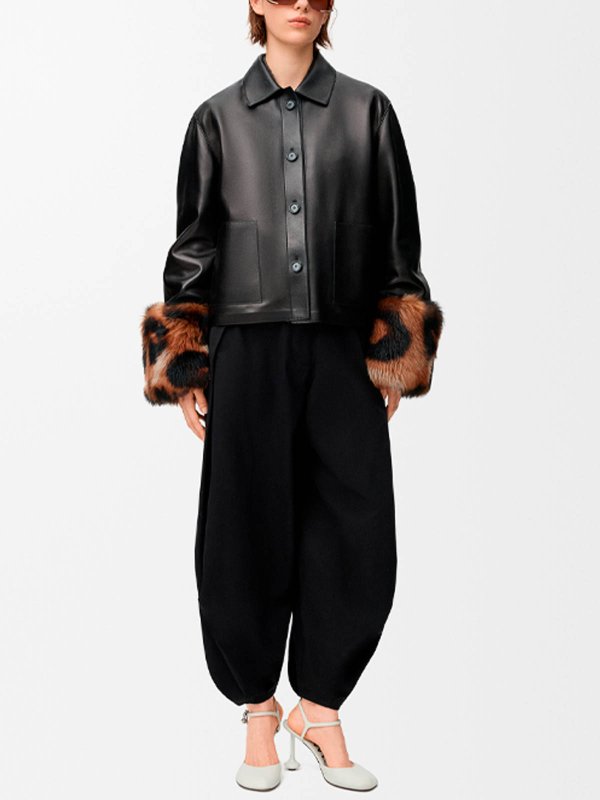 LOEWE: casual jackets online - Turn-Up Jacket