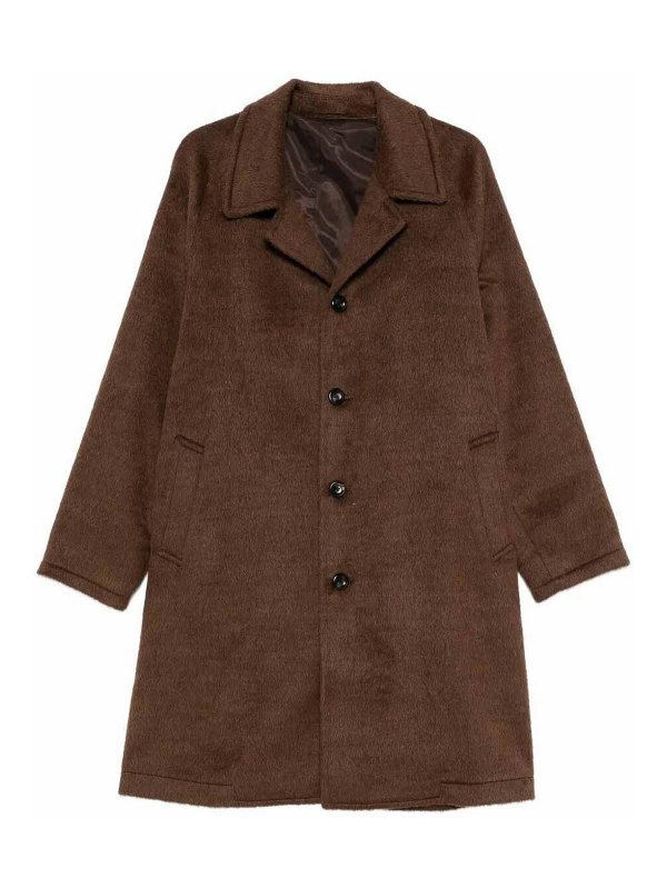 LUIGI BIANCHI MANTOVA: ニーレングスコート - 膝丈コート - ブラウン