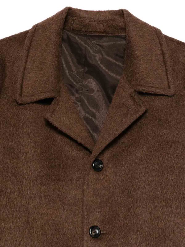 The Best Shops LUIGI BIANCHI MANTOVA: ニーレングスコート - 膝丈コート - ブラウン