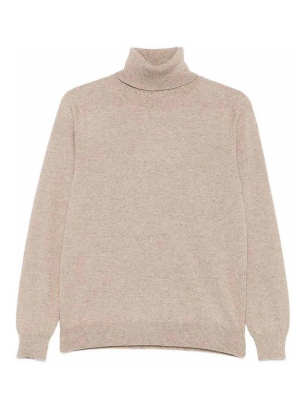 MALO: Suéteres con cuello pico - Suéter Cuello Redondo - Marrón