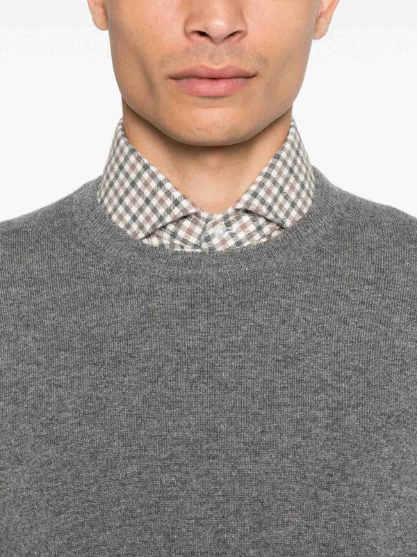 Pull Col Rond - Taupe shop online: MALO