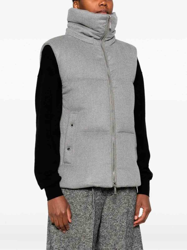 The Best Shops MOORER: Gilet - Gris Clair