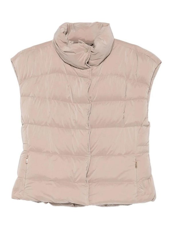 MOORER: Gilets tricot - Gilet - Beige