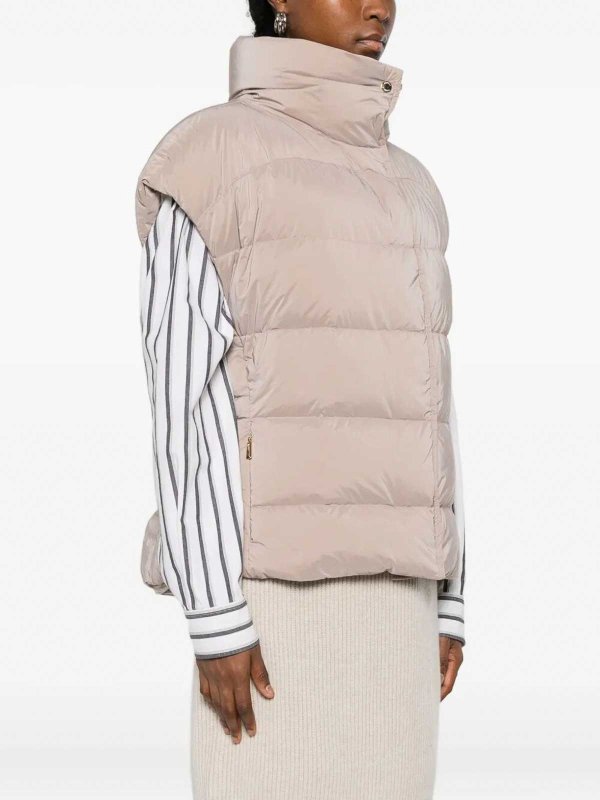 The Best Shops MOORER: Gilets tricot - Gilet - Beige