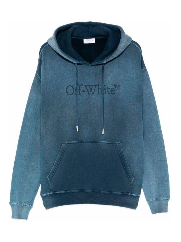 OFF-WHITE: スウェット＆セーター - スウェットシャツ/セーター - ブルー