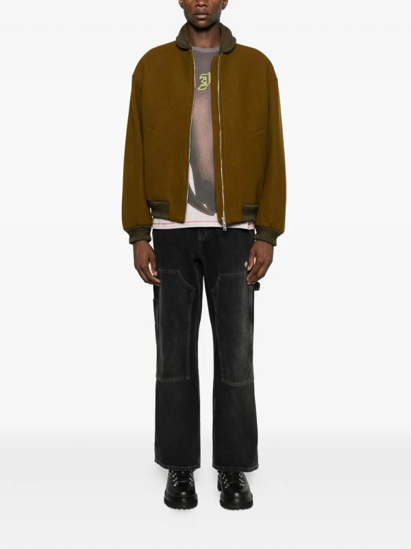 OFF-WHITE: Jeans acampanados online - Jeans Acampanados - Negro