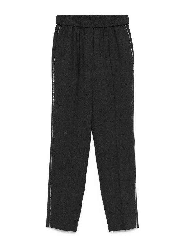 PESERICO: カジュアルトラウザー - カジュアルパンツ - グレー