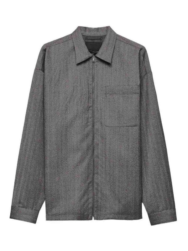 PRADA: shirts - Wool Shirt Jacket