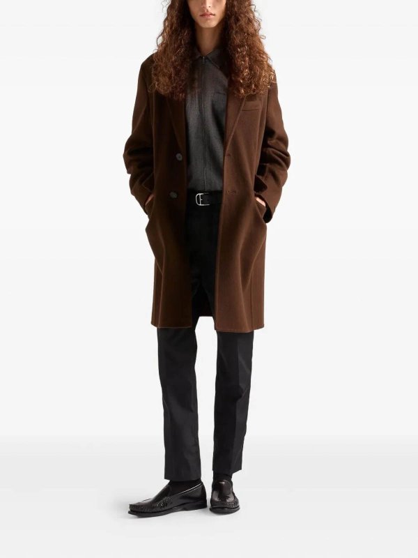 PRADA: shirts online - Wool Shirt Jacket