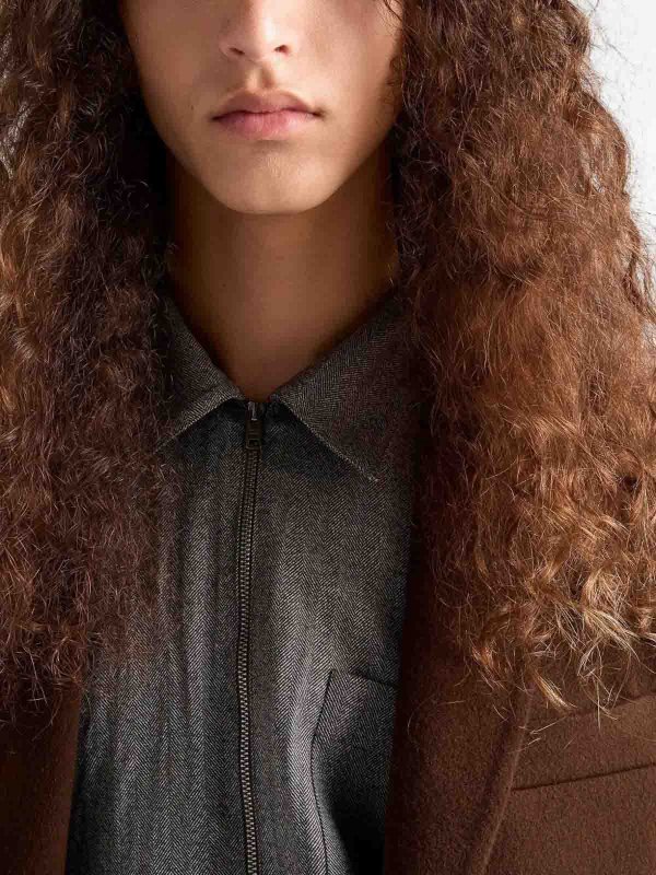 The Best Shops PRADA: shirts - Wool Shirt Jacket