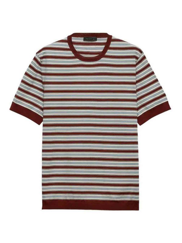 PRADA: crew necks - Cotton Crew-Neck Sweater